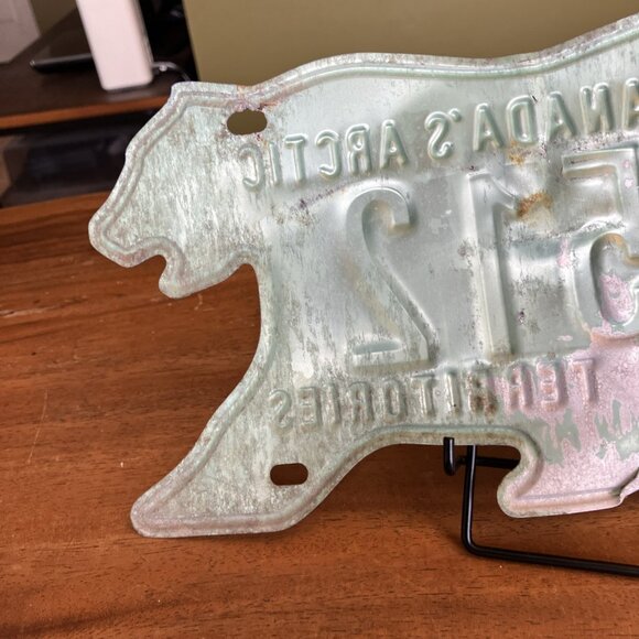 Vintage NORTHWEST TERRITORIES POLAR BEAR LICENSE PLATE Set # CV 512 - Picture 15 of 15